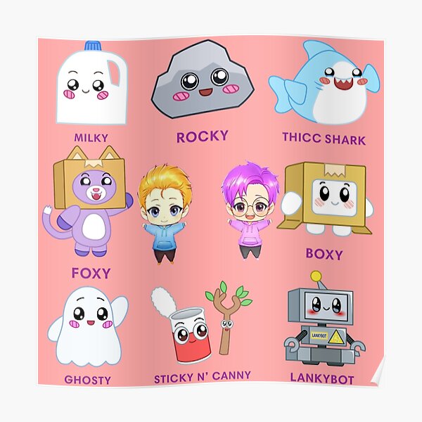 cute lankybox - lankybox Poster RB1912 product Offical lankybox Merch