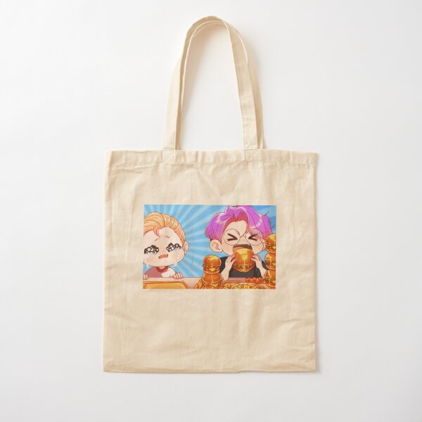lankybox kids food  Cotton Tote Bag RB1912 product Offical lankybox Merch