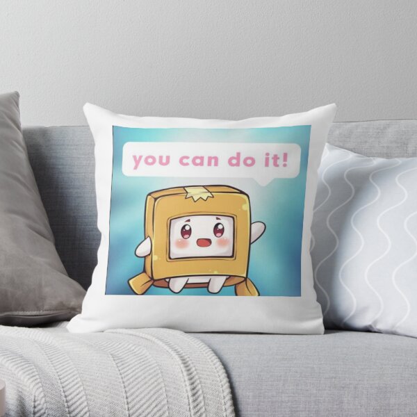 Lankybox you can do it  Throw Pillow RB1912 product Offical lankybox Merch