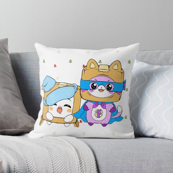 Lankybox kids Throw Pillow RB1912 product Offical lankybox Merch